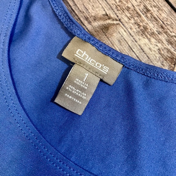CHICOS basic tank periwinkle blue - Picture 3 of 3